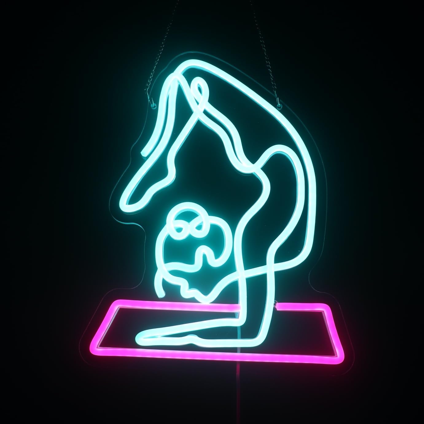 Yoga Fitness Room - 요가 네온사인 디밍 가능한 LED 벽등