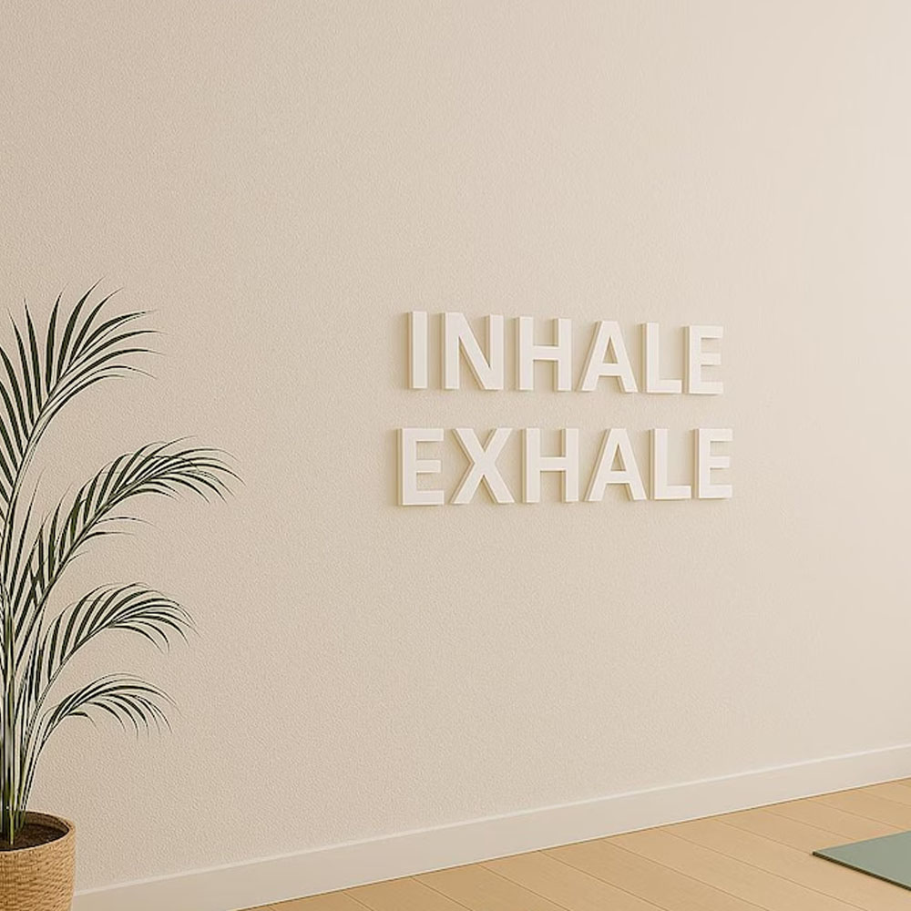 인헤일 엑스헤일 벽 장식 요가 스튜디오 벽 글자 3D  - Yoga Fitness Room 리뷰 및 가격