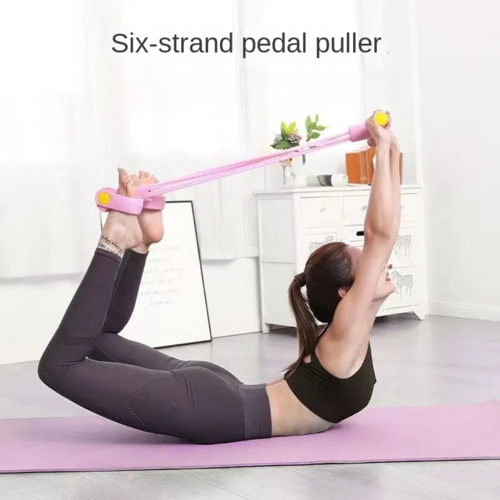 6튜브 저항 밴드 세트 TPE 스포츠 홈 요가 페달 풀 - Yoga Fitness At Home 리뷰 및 가격