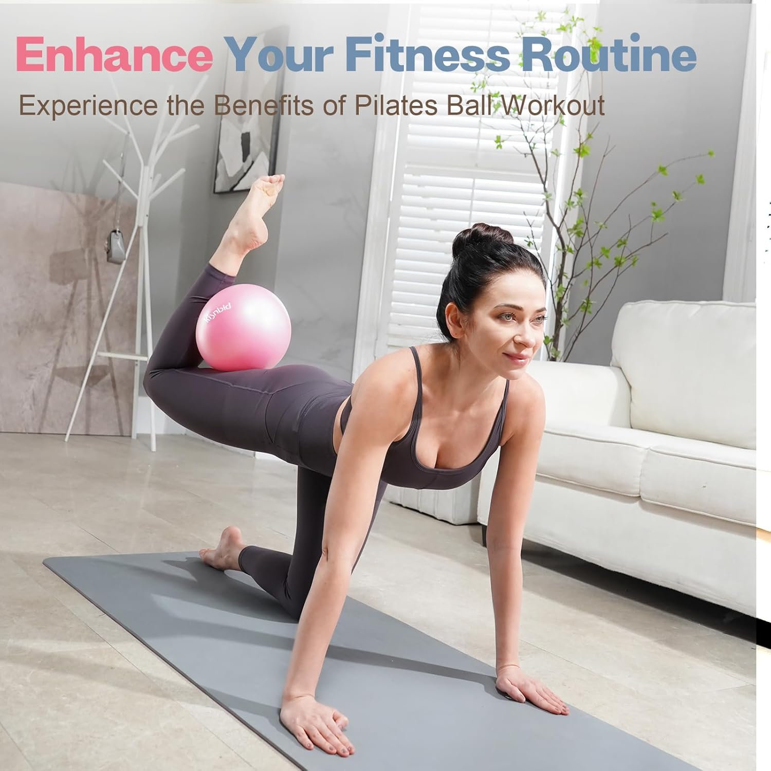 소형 운동볼, 9인치 미니 필라테스 볼, 폭발 방지 및 - Yoga Fitness At Home 리뷰 및 가격